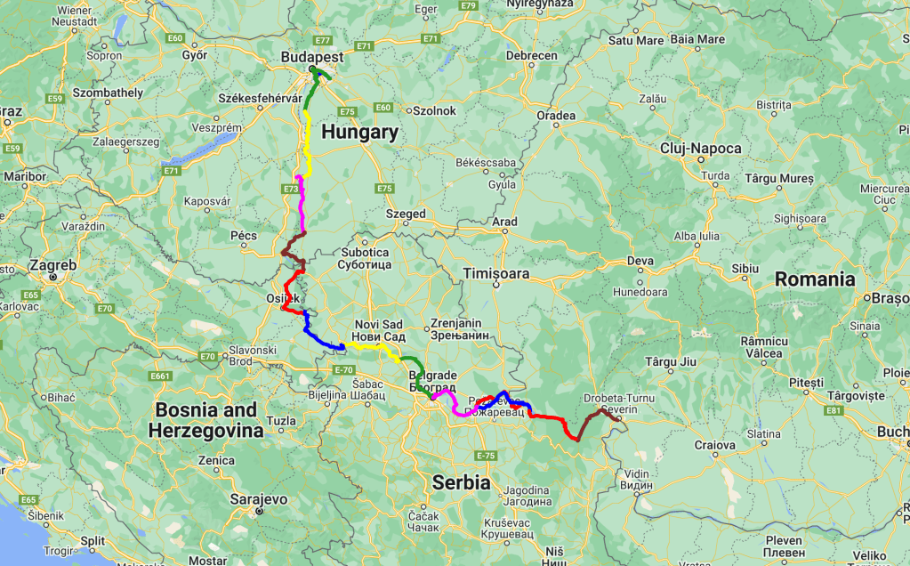 EuroVelo 6 Budapest to to Drobeta-Turnu Severin Sep.&nbsp;2023B